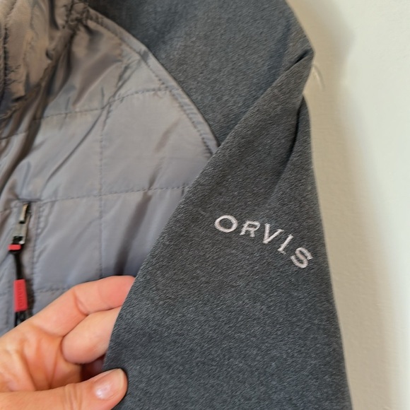 Orvis Classic Collection Quilted Puffer Jacket Gray medium men’s - Picture 4 of 7